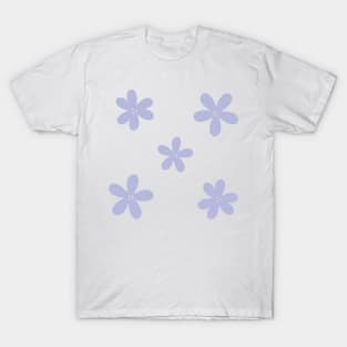 Abstract Flowers - Lilac Purple T-Shirt